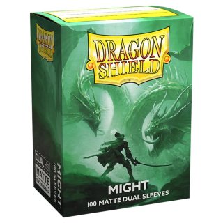Dragon Shield - Standard Size Dual Matte Sleeves - Might (100 Sleeves)
