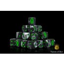 Baron of Dice - Day of the Dead, Green Coffin 16mm Round...