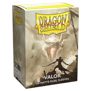 Dragon Shield - Standard Size Dual Matte Sleeves - Valor (100 Sleeves)