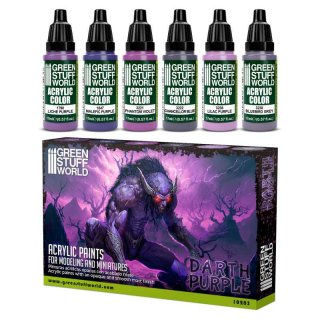 Green Stuff World - Paint Set - Darth Purple