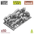 Green Stuff World - 3D printed set - Dogs