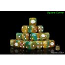 Baron of Dice - Aztec Lizard 16mm Square Corner Dice (25)