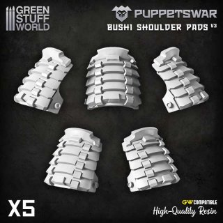 Green Stuff World - PuppetsWar -  Bushi Shoulder Pads V3