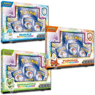 Pokemon TCG - Paldea Collection (Sprigatito, Fuecoco, Qauxly) - Englisch