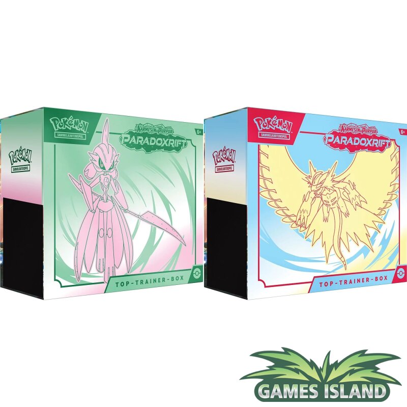 Pokemon karmesin & purpur 4: paradoxrift top trainer box deutsch