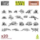 Green Stuff World - 3D printed set - Frogs and Toads