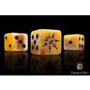 Baron of Dice - Lightning Hammer, Yellow 16mm Square...