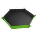 Gamegenic - Magnetic Dice Tray Hexagonal - Black / Green