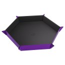 Gamegenic - Magnetic Dice Tray Hexagonal - Black / Purple