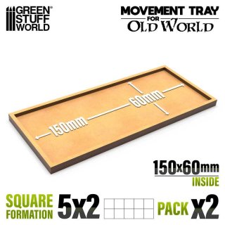 Green Stuff World - MDF Movement Trays Old World - 150x60mm