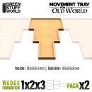 Green Stuff World - MDF Movement Trays Old World - 180x90mm 1x2x3