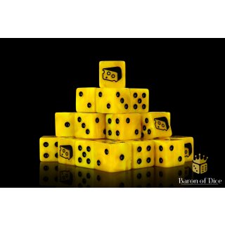 Baron of Dice - Warp Cheese 16mm Square Corner Dice (25)