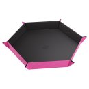 Gamegenic - Magnetic Dice Tray Hexagonal - Black / Pink