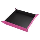 Gamegenic - Magnetic Dice Tray Square - Black / Pink