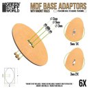 Green Stuff World - MDF Base Adapter - Oval 75x42mm to Square 75x50mm