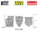 Green Stuff World - 3D printed set - Old World Medieval Shields
