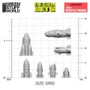 Green Stuff World - 3D printed set: Ork Rockets and Missiles