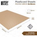 Green Stuff World - Plasticard - Paving Brick 8x18mm
