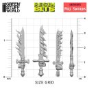 Green Stuff World - 3D printed set - Fire Swords