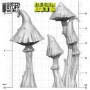 Green Stuff World - 3D printed set - Goblin Mushrooms XL