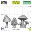 Green Stuff World - 3D printed set - Wild Mushrooms XL