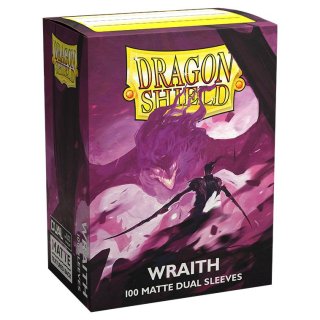 Dragon Shield - Standard Size Dual Matte Sleeves - Wraith (100 Sleeves)