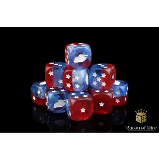 Baron of Dice - Battle Tank 16mm Round Corner Dice (25)