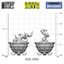 Green Stuff World - 3D printed set - Braziers