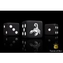 Baron of Dice - Ancient Scorpion 16mm Square Corner Dice...