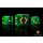 Baron of Dice - Consecrated Blades, Green 16mm Square Corner Dice (25)