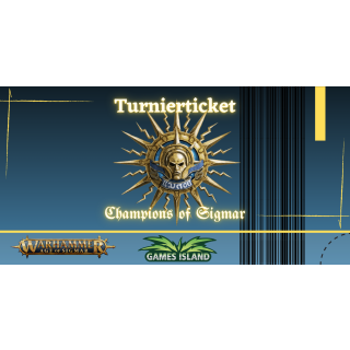 T3 27. Champions of Sigmar am 21.09.2024 Turnierticket