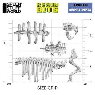 Green Stuff World - 3D printed set - Animal Bones 1:48