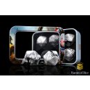 Baron of Dice - Infinity: N4 Marbled w/ White - Official Dice Set (6 Dices)