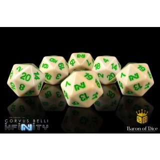 Baron of Dice - Infinity: N4 Search For Knowledge - Official Dice Set (6 Dices)