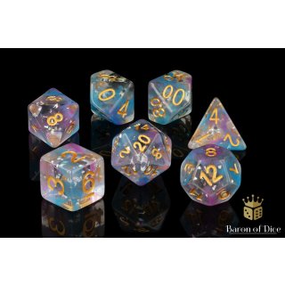 Baron of Dice - Amethyst RPG Dice Set (7 Pieces)