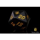 Baron of Dice - Big Ass D20 Lifecounter - Black Decay