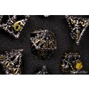 Baron of Dice - Pirate Skull Metal RPG Dice Set (7 Pieces)