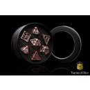 Baron of Dice - Bloody Dragon Metal RPG Dice Set (7 Pieces)