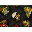 Baron of Dice - Royal Roses Sharp Edge RPG Dice Set (7 Pieces)