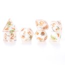 Baron of Dice - White Bamboo Sharp Edge RPG Dice Set (7...