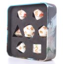 Baron of Dice - White Bamboo Sharp Edge RPG Dice Set (7...