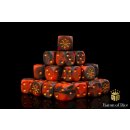 Baron of Dice - Tainted Knight, Red 16mm Round Corner Dice (25)