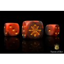 Baron of Dice - Tainted Knight, Red 16mm Round Corner Dice (25)