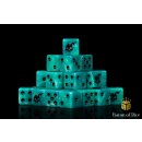 Baron of Dice - Ghost 16mm Square Corner Dice (25)