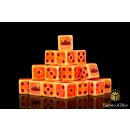 Baron of Dice - Bone Crown 16mm Square Corner Dice (25)