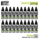 Green Stuff World - Chrome Paint - Airbrush (Pack x20)