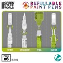 Green Stuff World - Refillable paint pen 0.7 (pack x6)