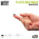 Green Stuff World - Plastic Half Balls 12mm