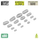 Green Stuff World - Mecha Detail Parts - Oval Vernier...