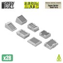 Green Stuff World - Mecha Detail Parts - Square Vernier...